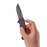 Нож MILWAUKEE HARDLINE выкидной с гладким лезвием, 75 мм (48221994)