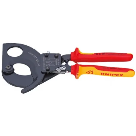 Ножницы для резки кабелей Knipex VDE (с рычажным механизмом) Ø 52 мм / 380 мм² (95 36 280)