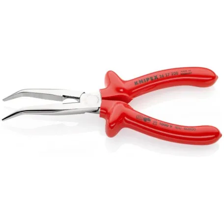 Плоские круглогубцы Knipex с режущими кромками, 200 мм (26 27 200)
