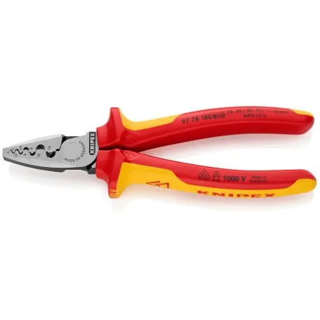 Инструмент Knipex для обжима тонкостенных контактных гильз (97 78 180)