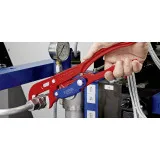Клещи трубные Knipex с s-образным смыканием губок с быстрой регулировкой, 330 мм (83 61 010)
