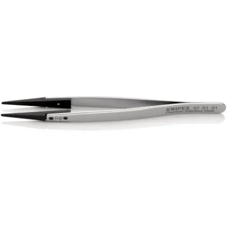Пинцет Knipex ESD со сменными наконечниками (закругленные), 130мм (92 81 01)