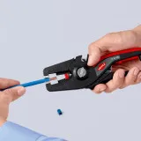 Стриппер автоматический Knipex PreciStrip16 c кабелерезом (0,08 - 16 мм²) (12 52 195)