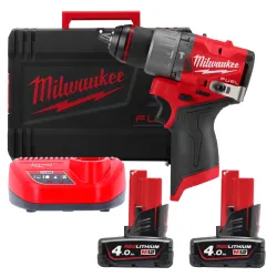 Аккумуляторная ударная дрель-шуруповерт Milwaukee M12 FPD2-402 (4933479869)