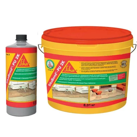 Двухкомпонентный полиуретановый клей SikaBond®-PU 2K (A+B) 8.9 кг (401545/401546)