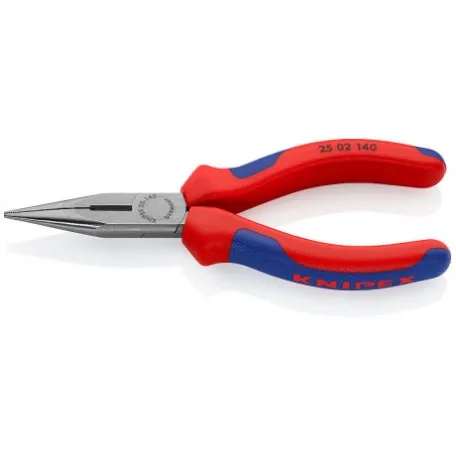 Плоские круглогубцы Knipex с режущими кромками (фосфатированные), 140 мм (25 01 140)