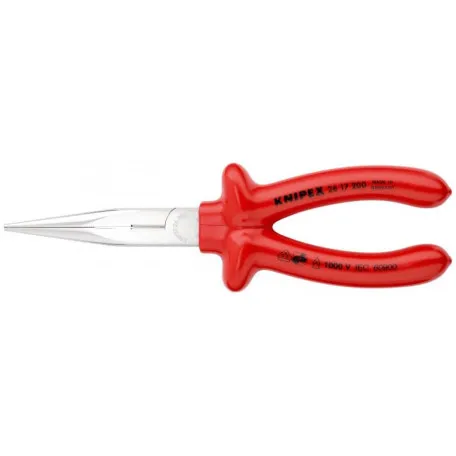 Плоские круглогубцы Knipex с режущими кромками, 200 мм (26 17 200)