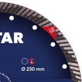 Диск алмазный Distar Super Max Turbo 232 мм для бетона/кирпича/песчаника/тротуарной плитки (10115502018)