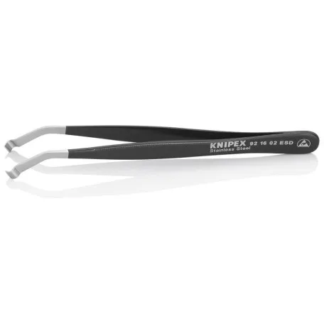 Пинцет Knipex ESD позиционирующий (изогнутый под углом 35°), 120 мм (92 16 02 ESD)