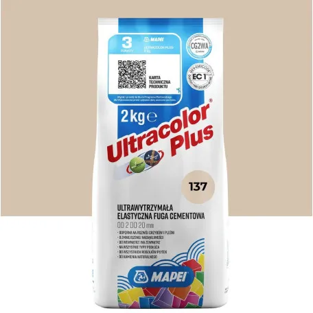 Фуга цементна Mapei Ultracolor Plus №137, карибський, 2 кг (6013702A)