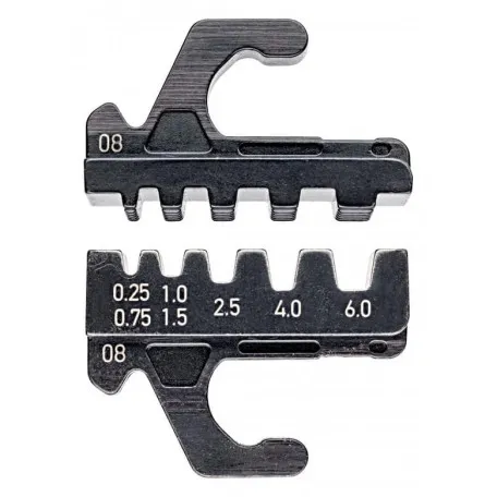 Матрицы сменные 0,25 — 6,0 мм.кв. подходят только для KNIPEX MultiCrimp® 97 33 02 и 97 33 01 (97 39 08)