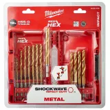 Набор сверл по металлу Milwaukee RedHEX HSS-G TiN 19 шт. (48894760)