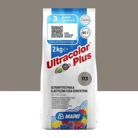 Фуга цементна Mapei Ultracolor Plus №113, темно-сірий, 2 кг (6011302A)