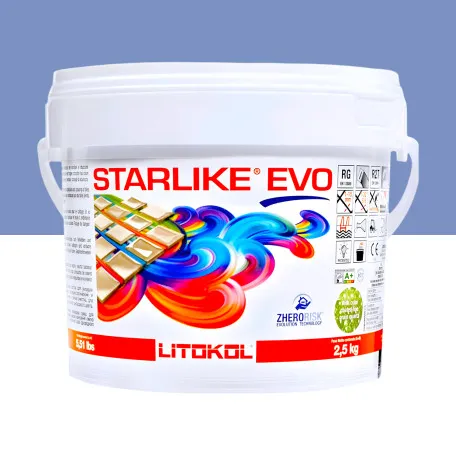 Эпоксидная затирка Litokol Starlike EVO 330 васильковая 2,5 кг (STEVOBAV02.5)