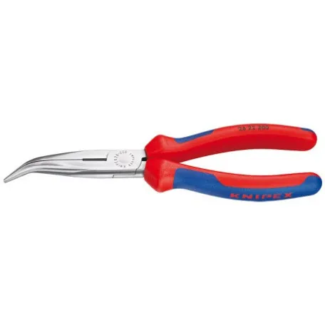 Плоские круглогубцы Knipex с режущими кромками (фосфатированные), 200 мм (26 22 200)