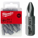 Биты для шуруповерта PH3 MILWAUKEE 25 мм, 25 шт (4932399588)
