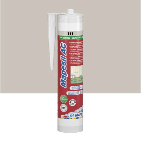 Силиконовый герметик Mapei MAPESIL AC №111, светло-серый, 310 мл (4811142IT)