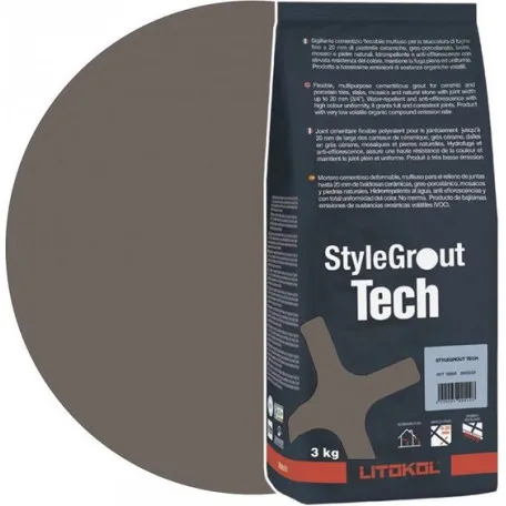 Цементная затирка Litokol StyleGrout Tech 0-20 (Grey 3) 3 кг (SGTCHGRY30063)