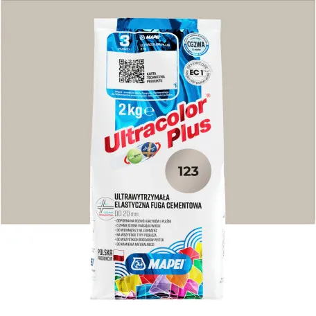 Фуга цементна Mapei Ultracolor Plus №123, античний білий, 2 кг (6012302A)