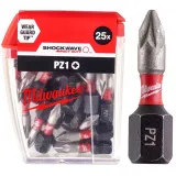 Біти Milwaukee PZ1 SHOCKWAVE 25 мм, 25 шт. (4932430861)