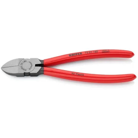 Кусачки боковые Knipex для пластмассы, 180 мм (72 01 180)