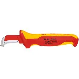 Нож для удаления изоляции Knipex 98 55 c пяткой, 180 мм (98 55)