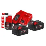 Аккумулятор и зарядное устройство (энергокомплект) MILWAUKEE M18 NRG-502 (4933459217)