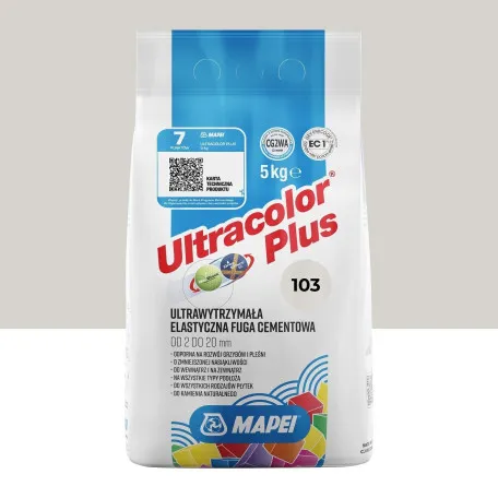 Фуга цементна Mapei Ultracolor Plus №103, біла луна, 5 кг (6010305A)