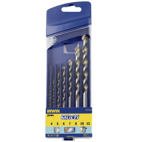 Набор свёрл IRWIN многоцелевых CORDLESS CASSETTE 7 шт. (4/5/6/7/8/10/12мм) (10501940)