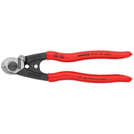 Ножницы для резки проволочных тросов Knipex, 190 мм (95 61 190)