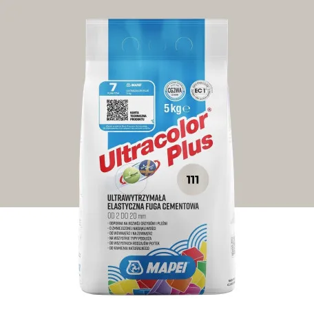 Фуга цементна Mapei Ultracolor Plus №111, світло-сірий, 5 кг (6011105A)