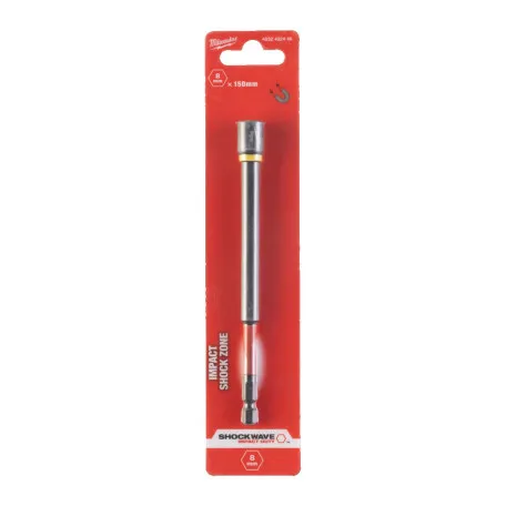 Торцевая головка MILWAUKEE 1/4 дюйма, шестигранная, 8 мм Shockwave (4932492446)
