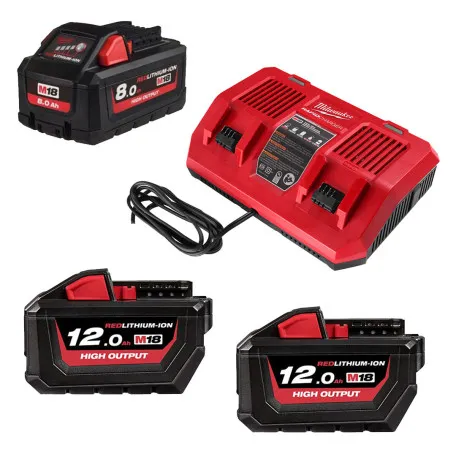 Энергокомплект MILWAUKEE M18 HNRGO1-823 (В8 1шт; B12 2шт; З/П M18 DFC) (4932492933)