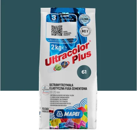 Затирка цементная Mapei Ultracolor Plus №61, гранат, 2 кг (6006102A)