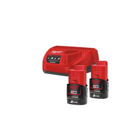 Энергокомплект MILWAUKEE M12 NRG-202 (B2 2шт; З/П С12С) (4933459209)