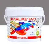 Эпоксидная затирка Litokol Starlike EVO 125 серый цемент (серая) 2,5 кг (STEVOGCM02.5)