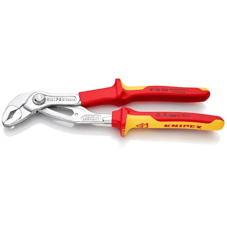 Переставные клещи Knipex Cobra VDE (электроизолированные 1000V) сантехнические, 250 мм (87 26 250)
