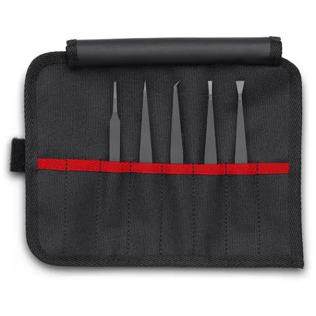 Набор пинцетов Knipex ESD для прецизионных работ (пластик), 5 шт (92 00 05 ESD)