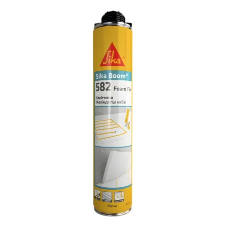 Клей пена под пистолет Sika Boom 582 Foam Fix, 750 мл (715470)