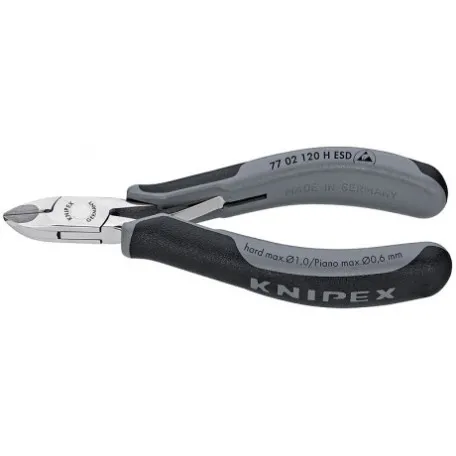 Кусачки боковые Knipex ESD для электроники (антистатические), 120 мм (77 02 120 ESD)