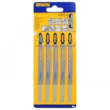 Пилка по дереву для электролобзика Т-хвостовик, 5 шт Irwin (T119BO) (10504227)