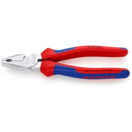 Плоскогубцы Knipex комбинированные особой прочности (хромированные), 180 мм (02 05 180)