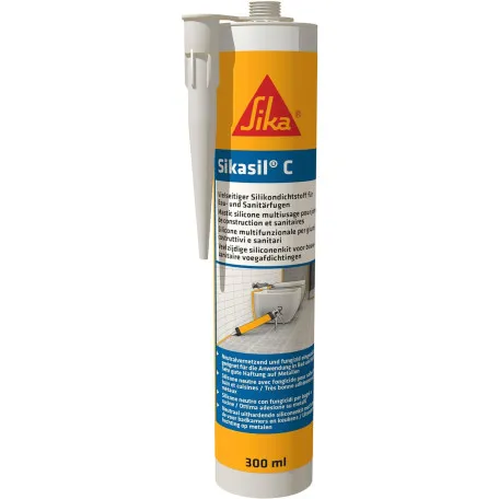 Нейтральный силиконовый герметик Sika Sikaseal 174 Construction, белый, 300 мл (786265)