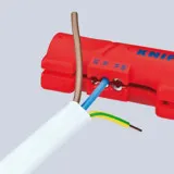 Инструмент для снятия оболочки Knipex с плоского и круглого кабеля (16 64 125 SB)