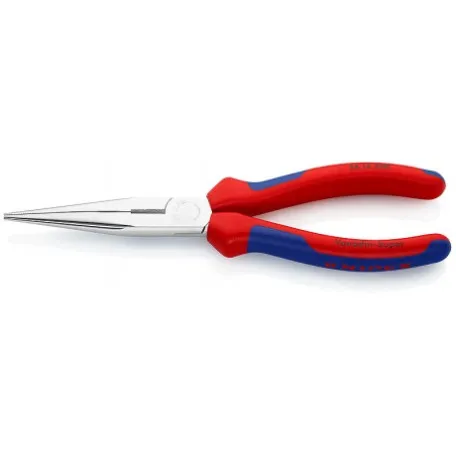 Плоские круглогубцы Knipex с режущими кромками (хромированные), 200 мм (25 15 200)