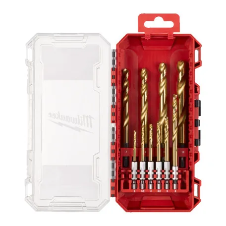 Набор сверл по металлу RedHEX HSS-G TiN 3-10мм (10 шт) PACKOUT (4932493865)