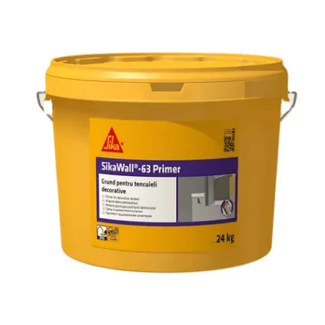Кварц грунт для теплоизоляции Sika Wall 63 Primer, белый, 24 кг (697260)
