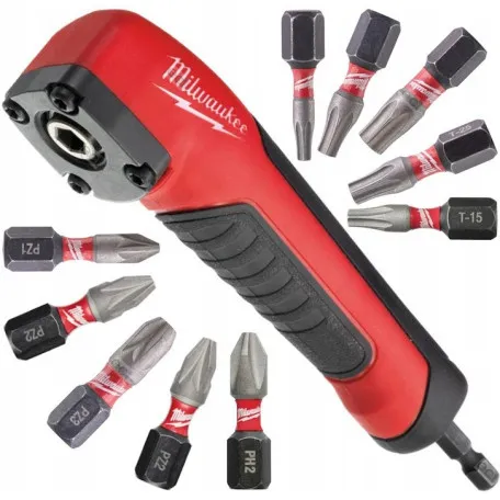 Угловая насадка MILWAUKEE SHOCKWAVE + 10 бит (4932471274)