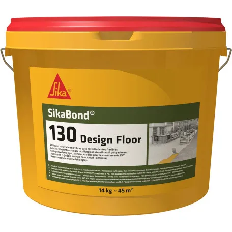 Клей усиленный фиброй для покрытий ПВХ и LVT Sika Bond 130 Design Floor, 14 кг (525354)