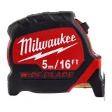 Рулетка метрическая MILWAUKEE WIDE BLADE, 5м-16фт (футовая) (4932471817)